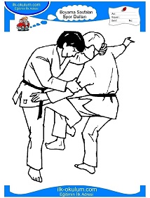 Çocuklar İçin Judo Boyama Sayfaları 
